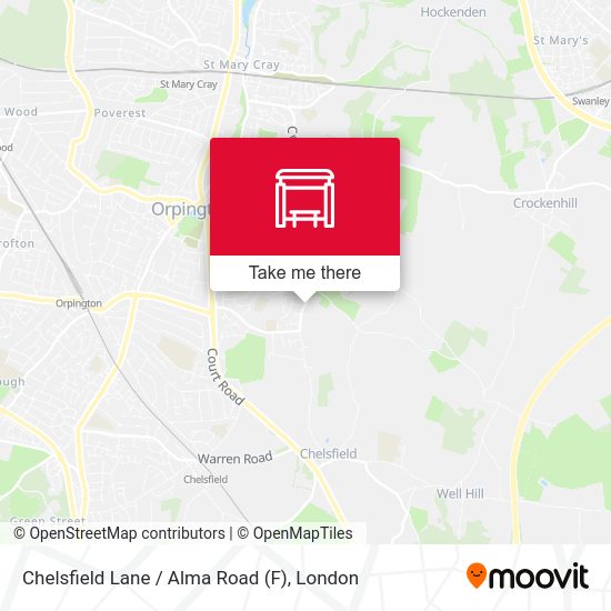 Chelsfield Lane / Alma Road (F) map