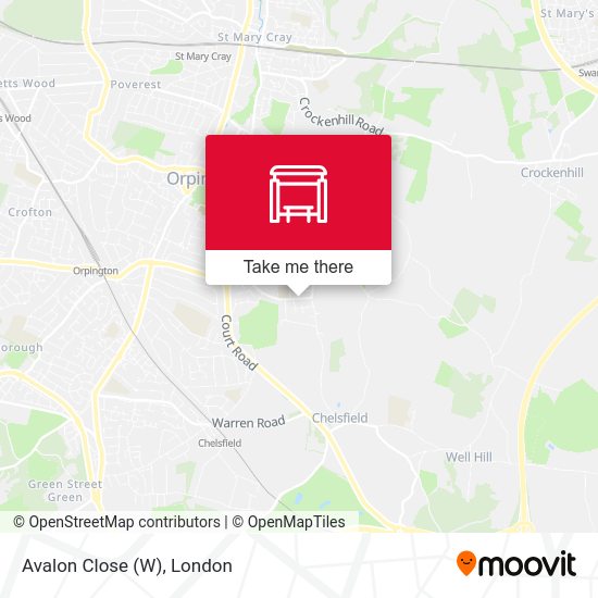 Avalon Close (W) map