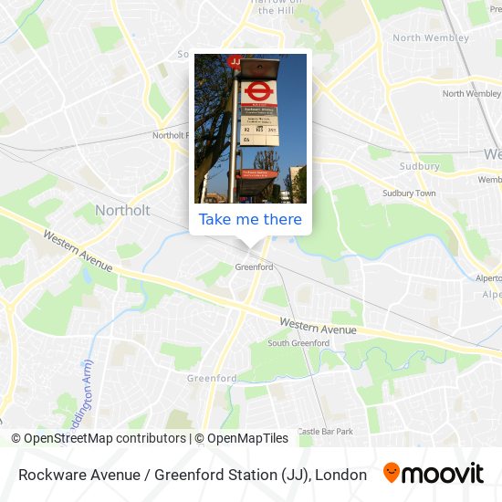 Rockware Avenue / Greenford Station (JJ) map