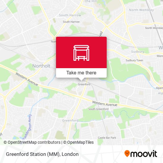 Greenford Station (MM) map