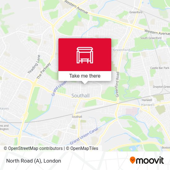 North Road (A) map