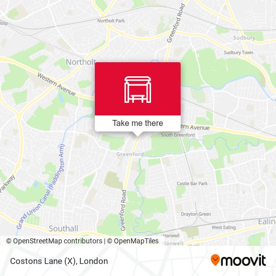 Costons Lane (X) map