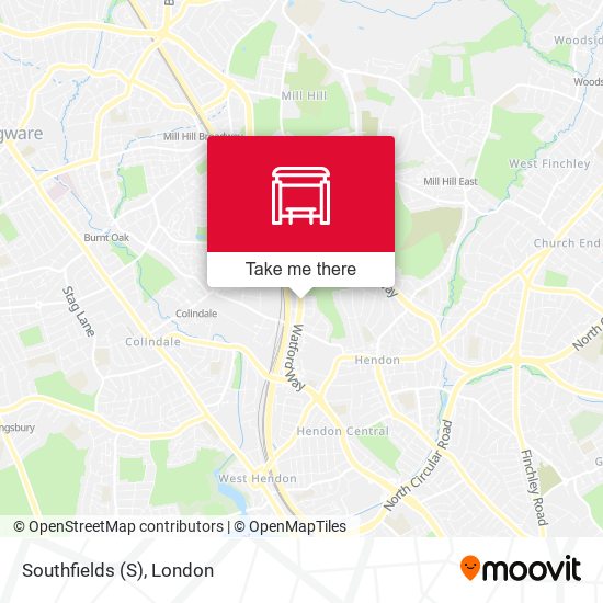 Southfields map