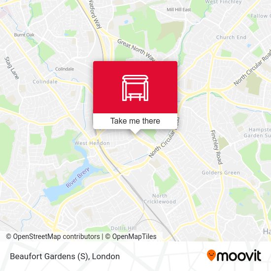 Beaufort Gardens (S) map