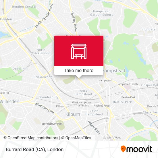 Burrard Road (CA) map