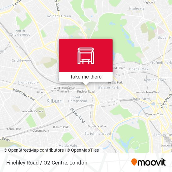 Finchley Road / O2 Centre (FL) map