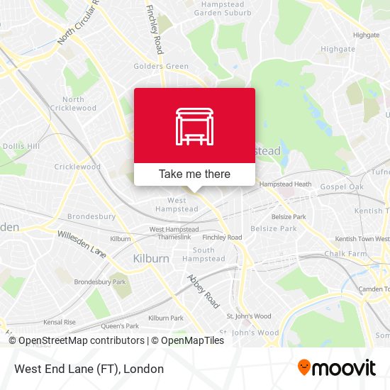 West End Lane (FT) map