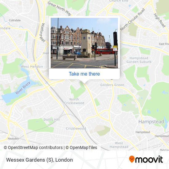 Wessex Gardens (S) map