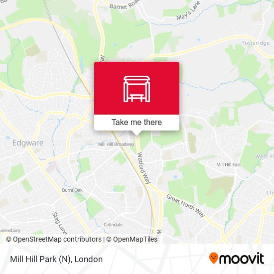 Mill Hill Park (N) map