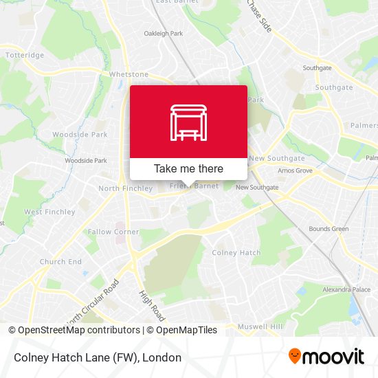 Colney Hatch Lane (FW) map