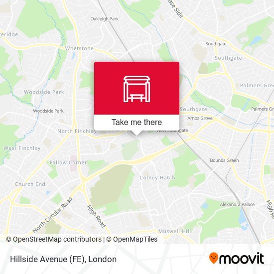 Hillside Avenue (FE) map