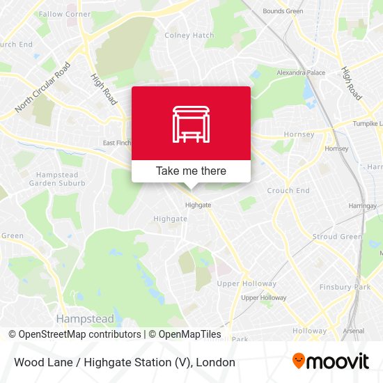 Wood Lane / Highgate Station (V) map