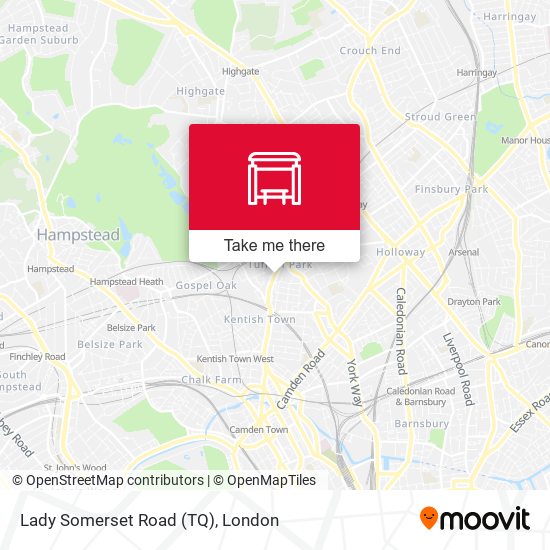 Lady Somerset Road (TQ) map