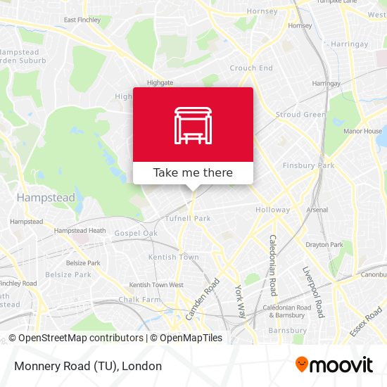 Monnery Road (TU) map