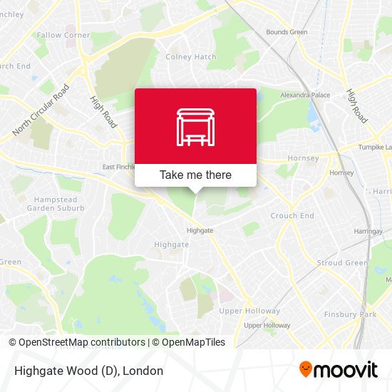 Highgate Wood (D) map