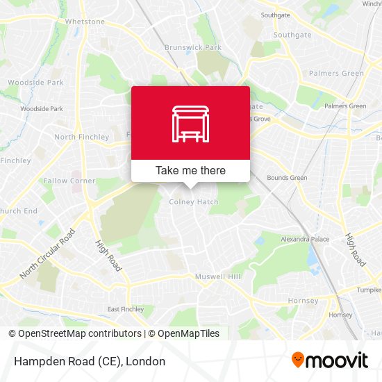 Hampden Road (CE) map