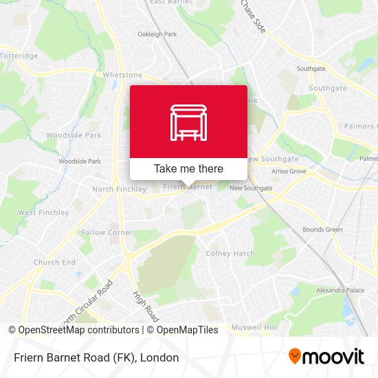Friern Barnet Road (FK) map