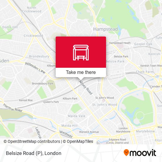 Belsize Road (P) map