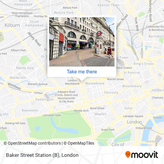 Baker Street Station map