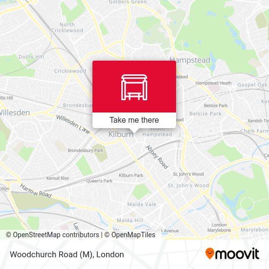 Woodchurch Road (M) map