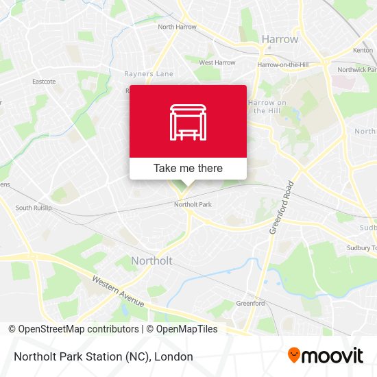 Northolt Park Station (NC) map