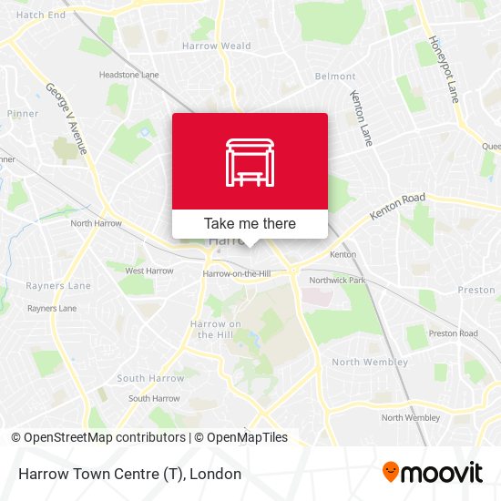 Harrow Town Centre map