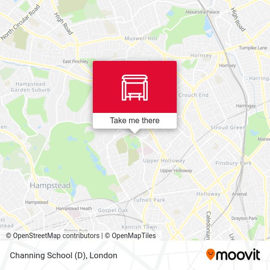 Channing School (D) map