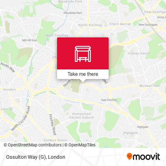 Ossulton Way (G) map