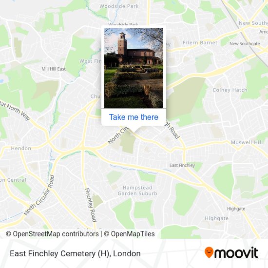 East Finchley Cemetery (H) map