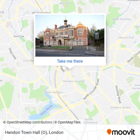 Hendon Town Hall (O) map