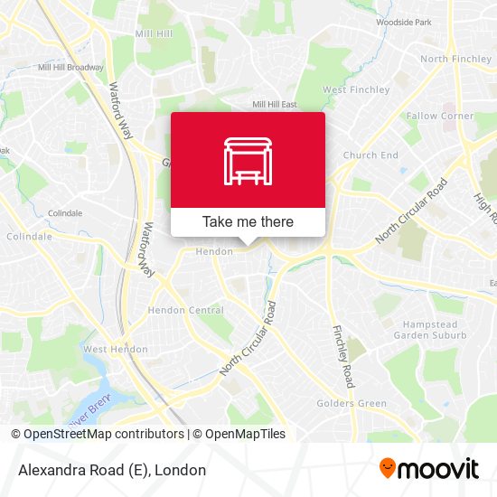 Alexandra Road (E) map