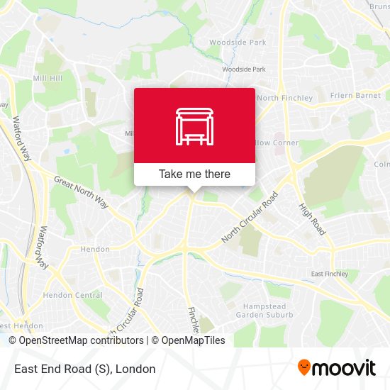 East End Road (S) map