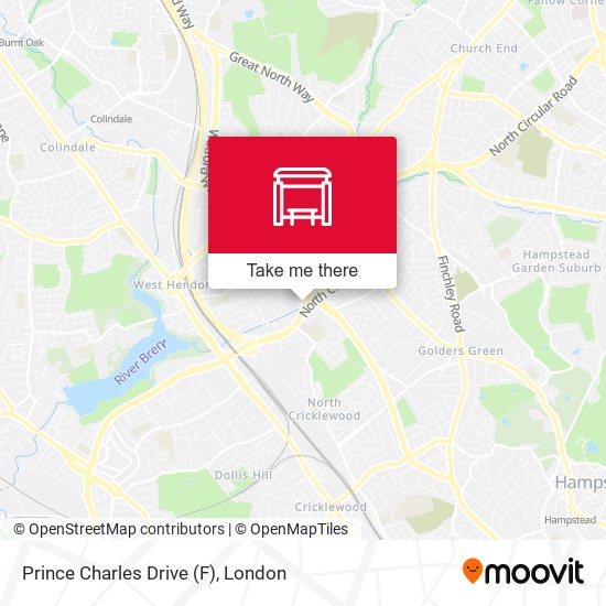 Prince Charles Drive (F) map