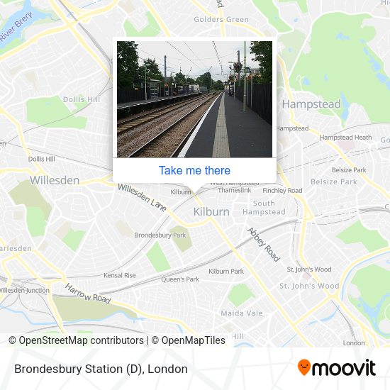 Brondesbury Station (D) map