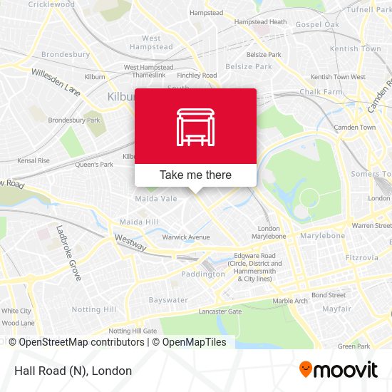 Hall Road (N) map