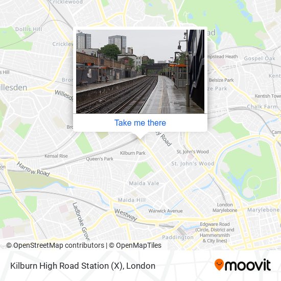 Kilburn High Road Station (X) map