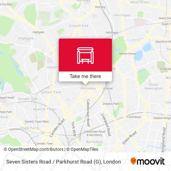 Seven Sisters Road / Parkhurst Road (G) map