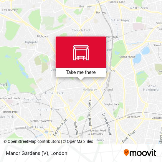 Manor Gardens (V) map