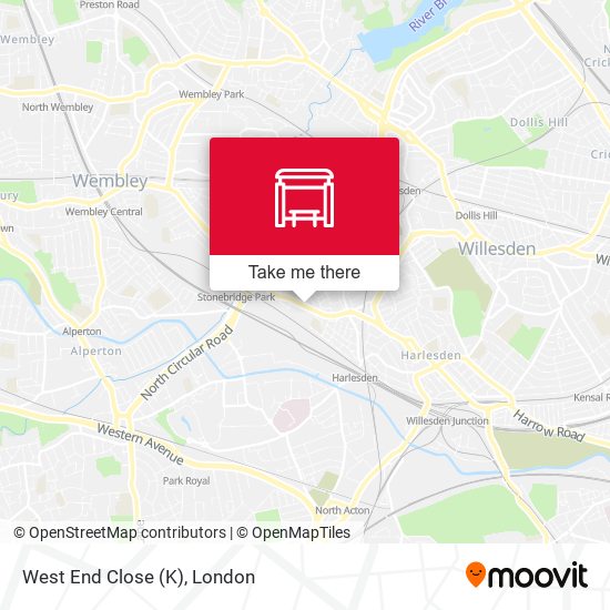 West End Close (K) map