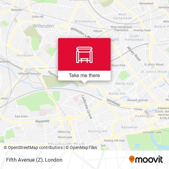 Fifth Avenue (Z) map