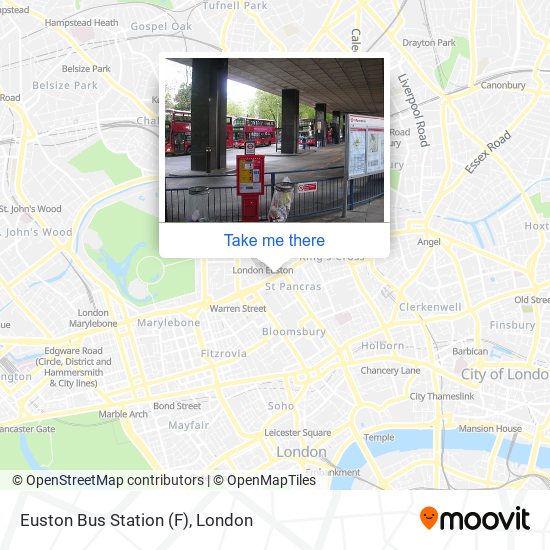 Euston Bus Station (F) map