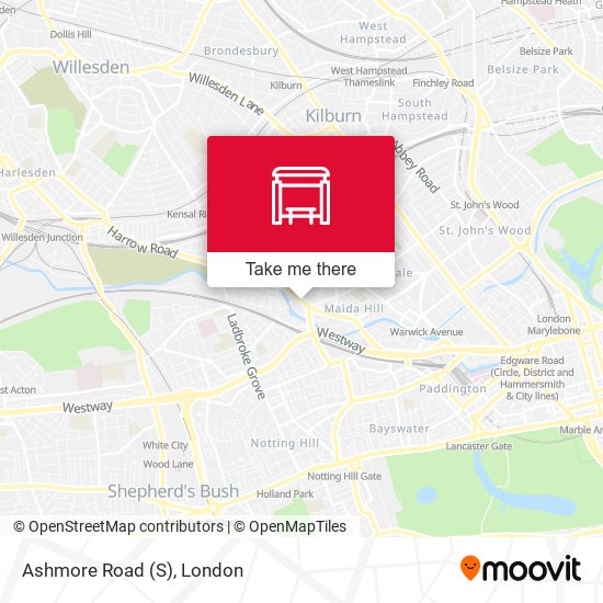 Ashmore Road (S) map