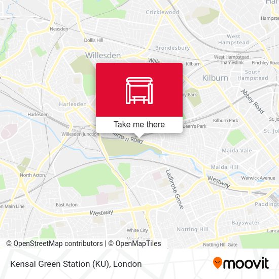 Kensal Green Station (KU) map