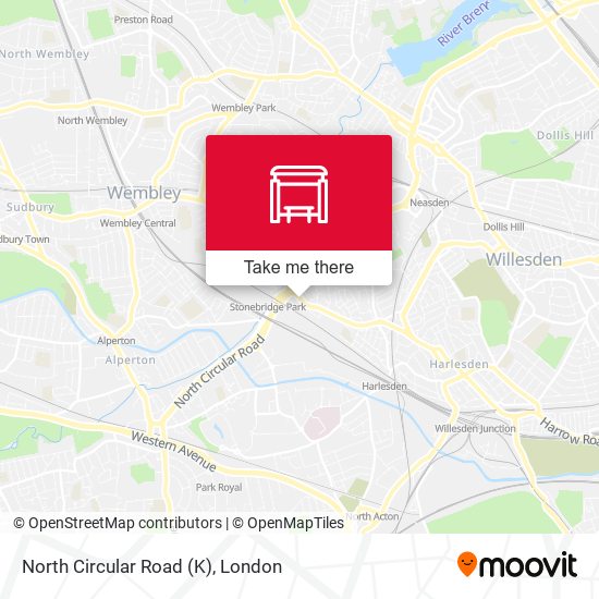 North Circular Road (K) map