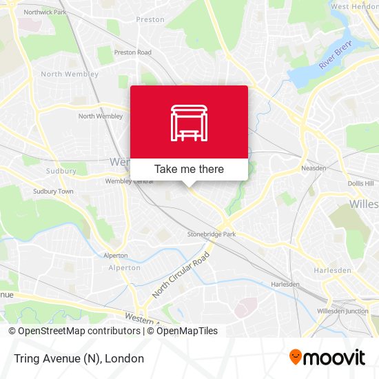 Tring Avenue (N) map