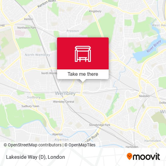 Lakeside Way (D) map