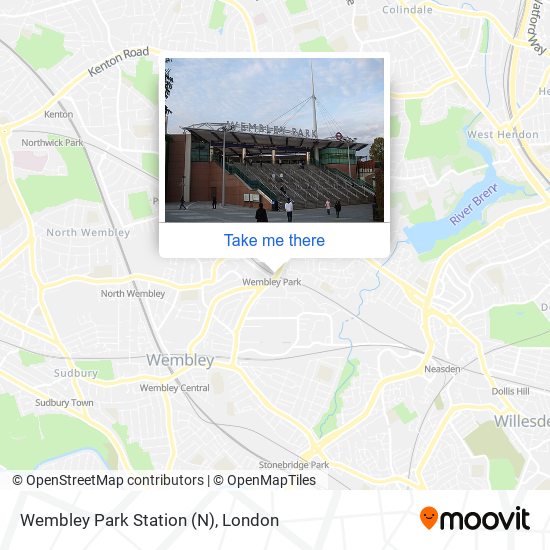 Wembley Park Station (N) map