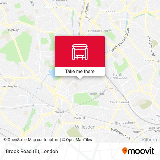 Brook Road (E) map