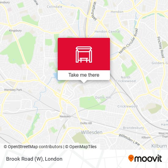 Brook Road (W) map