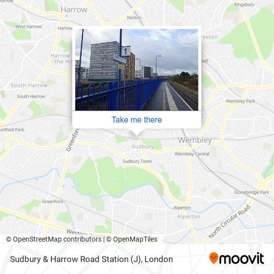 Sudbury & Harrow Road Station (J) map